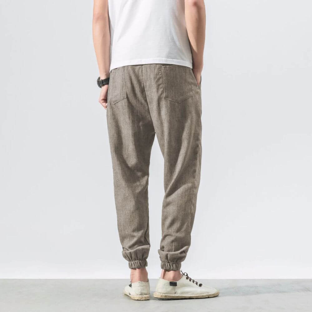 Comfortable lightweight men's pants for active or casual everyday wear.