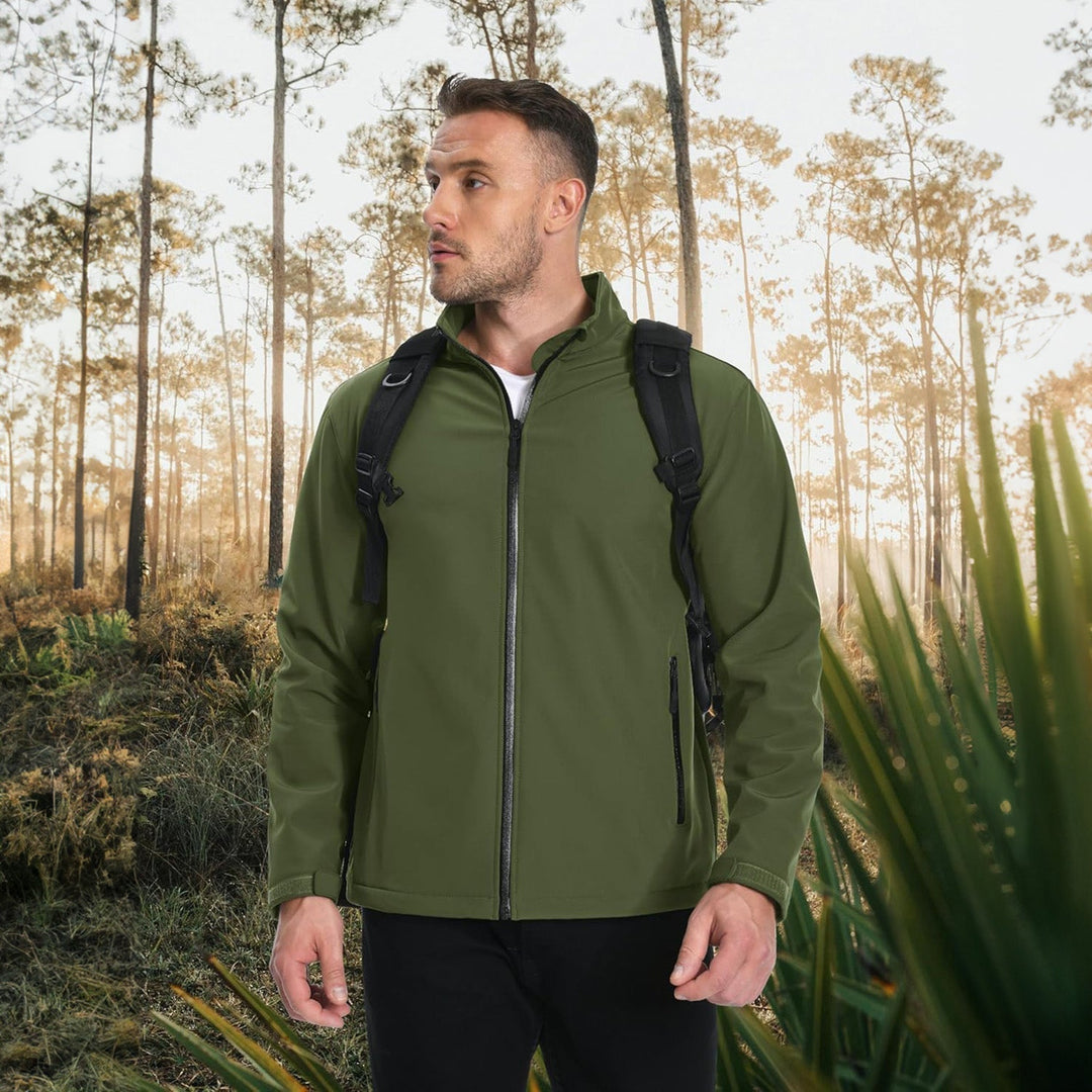 Lightweight men's bomber jacket in gray, featuring a full zip and comfortable fit.