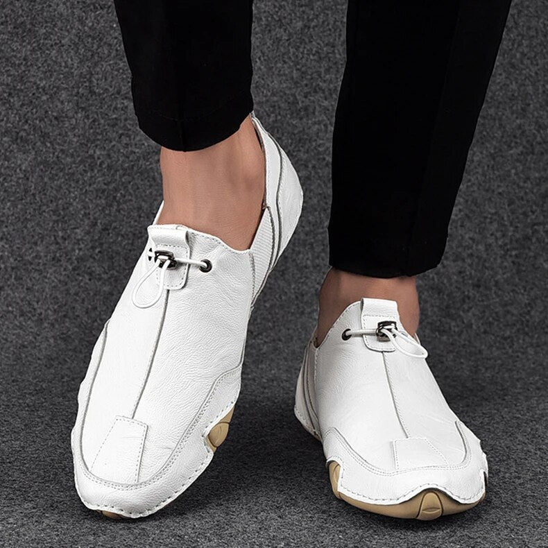 Easy-wear men's slip-on loafers. Lightweight, comfortable, and adjustable for outdoor activities & everyday fashion.