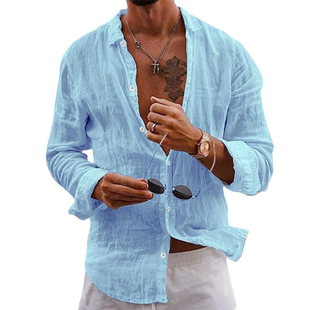 Stylish men's tailored fit casual short sleeve button-down shirt for modern summer fashion.