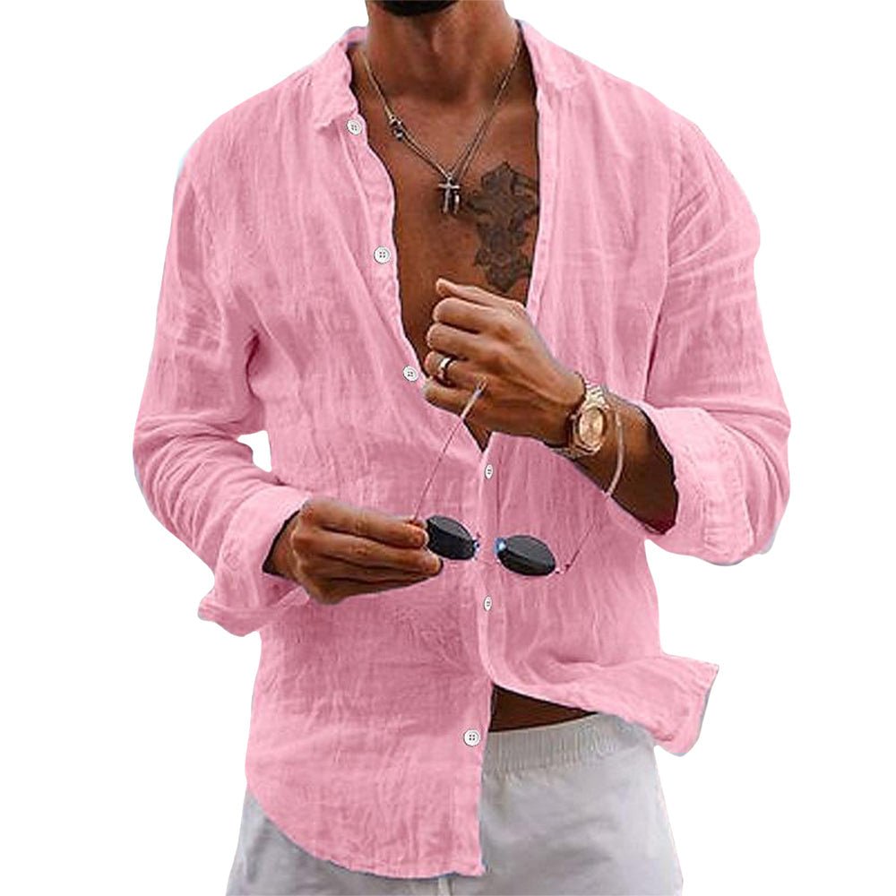 Comfortable men's lightweight summer casual shirt, ideal for everyday wear & smart casual occasions.