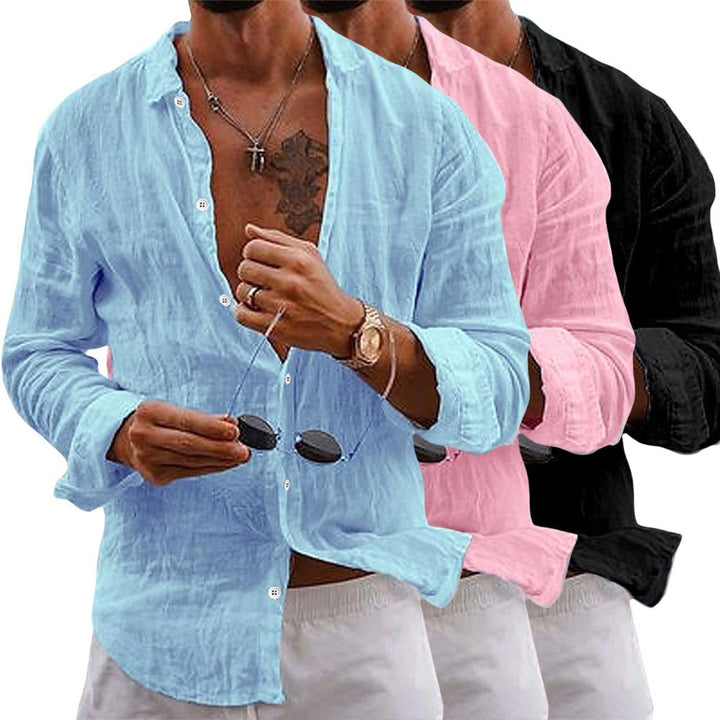 Men's summer casual shirt, lightweight, tailored fit, short sleeve, versatile & comfortable everyday.