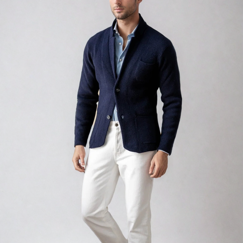 Versatile knit cardigan for men in a modern style, perfect for casual outfits and layering