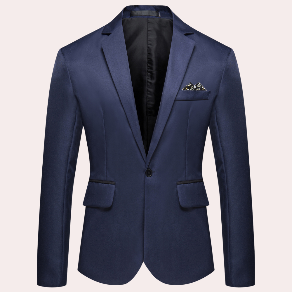 Stylish men's suit jacket, modern slim fit, perfect for business meetings, parties, or weddings
