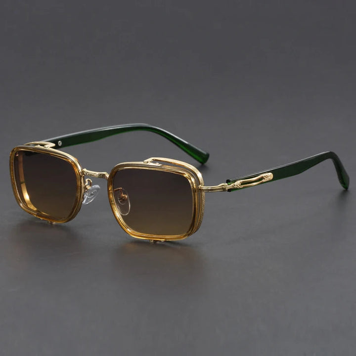 Men's Modern Square Frame Sunglasses with UV protection, sleek design & lightweight acetate frame