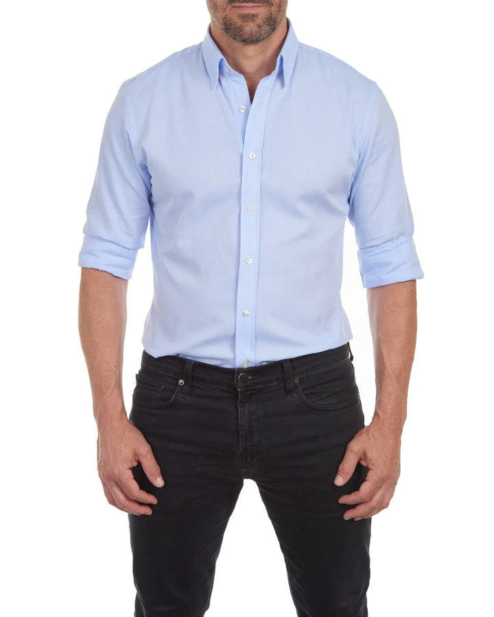 Men's modern zip fit casual shirt, long sleeve, a stylish and versatile top for smart casual fashion.