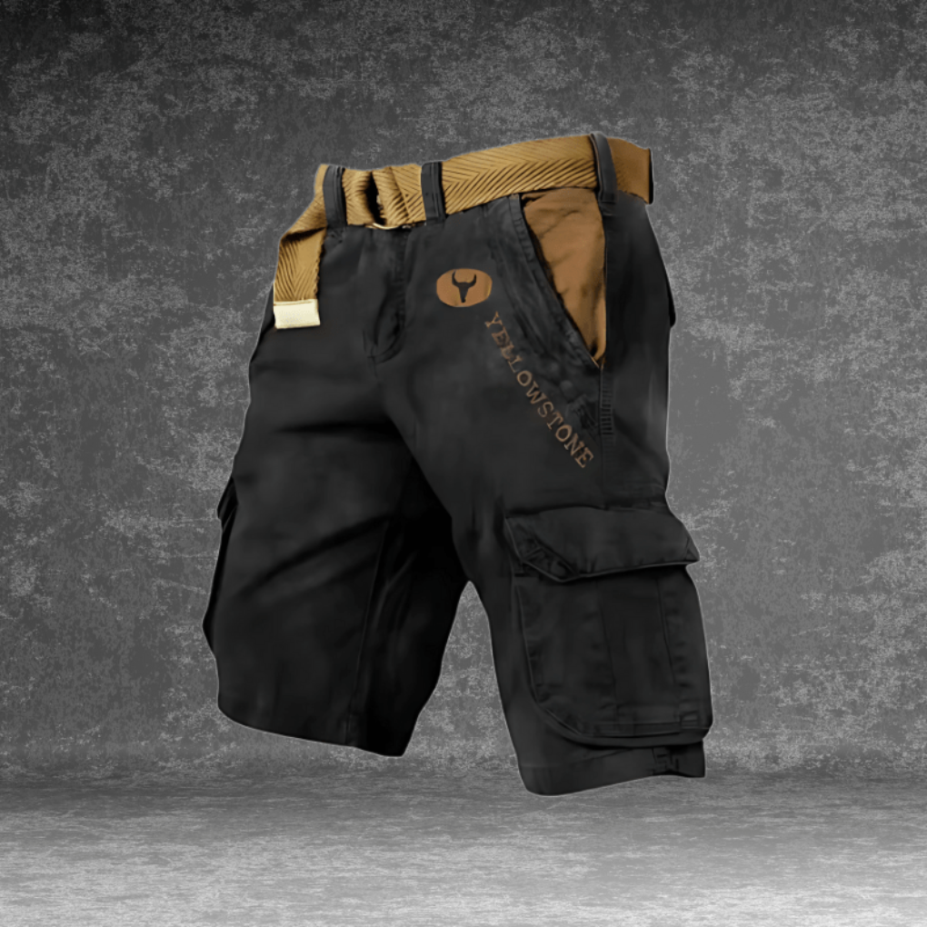 Versatile men's cargo shorts with multiple pockets, ideal for summer outdoor activities and casual comfort.