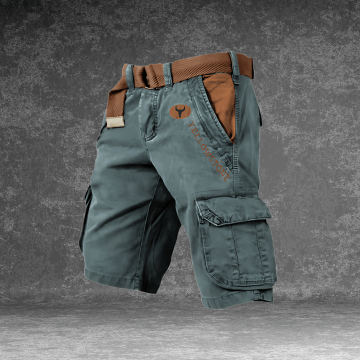 Practical men's multi-pocket cargo shorts designed for everyday comfort and versatile outdoor activities.