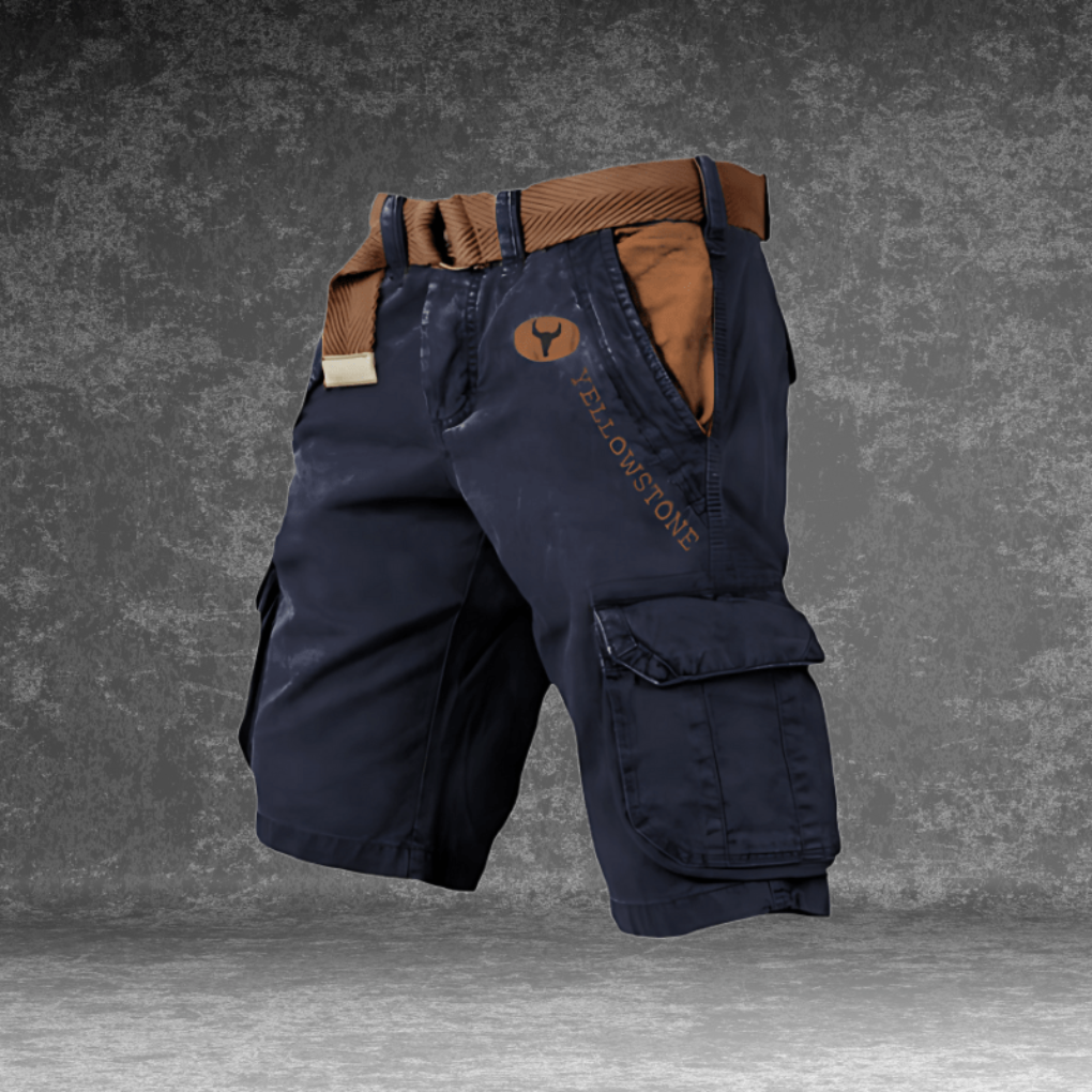 Soft, comfortable men's casual cargo shorts with multiple utility pockets, perfect for relaxed summer days.