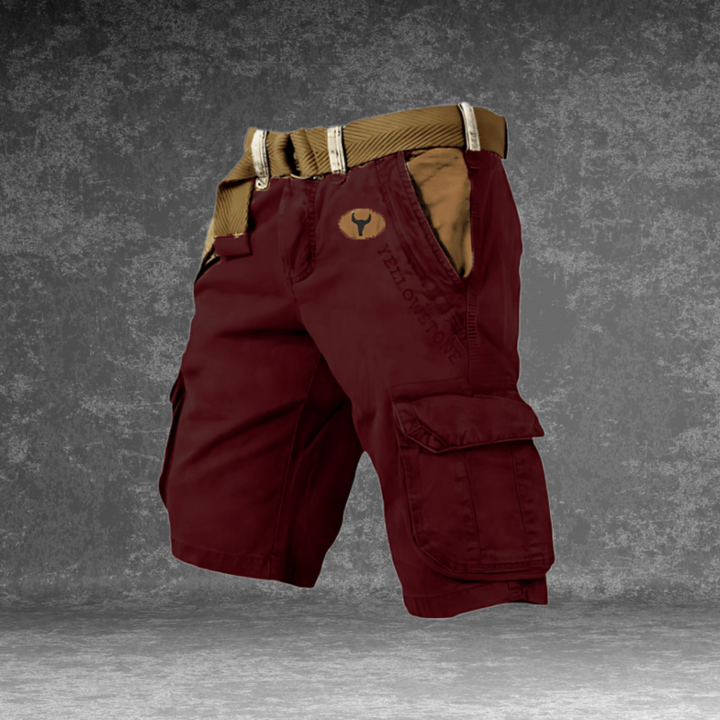 Easy-wear men's multi-pocket cargo shorts, offering comfort and style for versatile everyday and outdoor use.