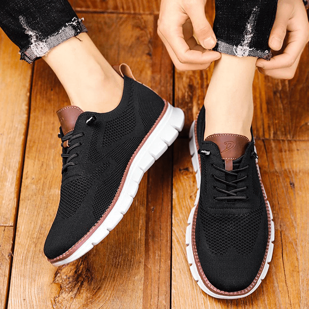 Men's comfortable orthopedic slip-on walking shoes for everyday use.