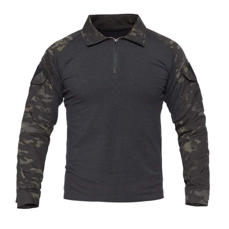 Breathable, moisture-wicking men's outdoor tactical combat shirt, excellent for active military wear
