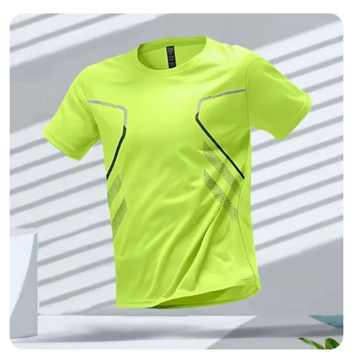 Men's running t-shirt, quick-dry performance fabric, perfect for intense workouts & active wear.