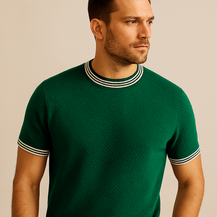 Classic men's premium cotton crewneck sweatshirt, a versatile and comfortable long-sleeve top for various occasions.