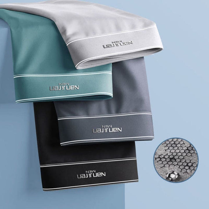 Soft, breathable men's boxer briefs with moisture-wicking fabric for lasting comfort. Ideal everyday underwear.