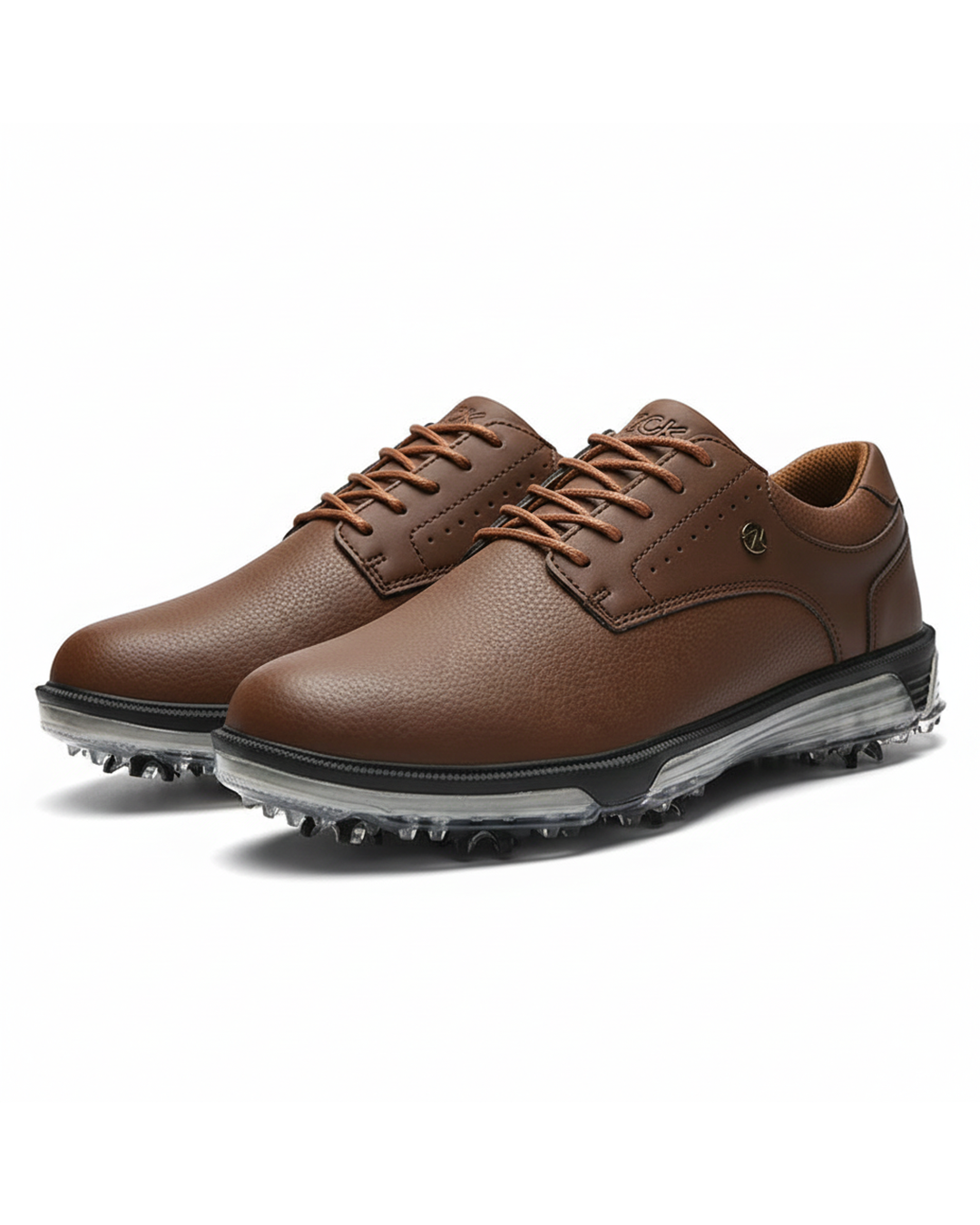 Men's Pro Edition leather golf shoes, waterproof and spiked for optimal course performance.