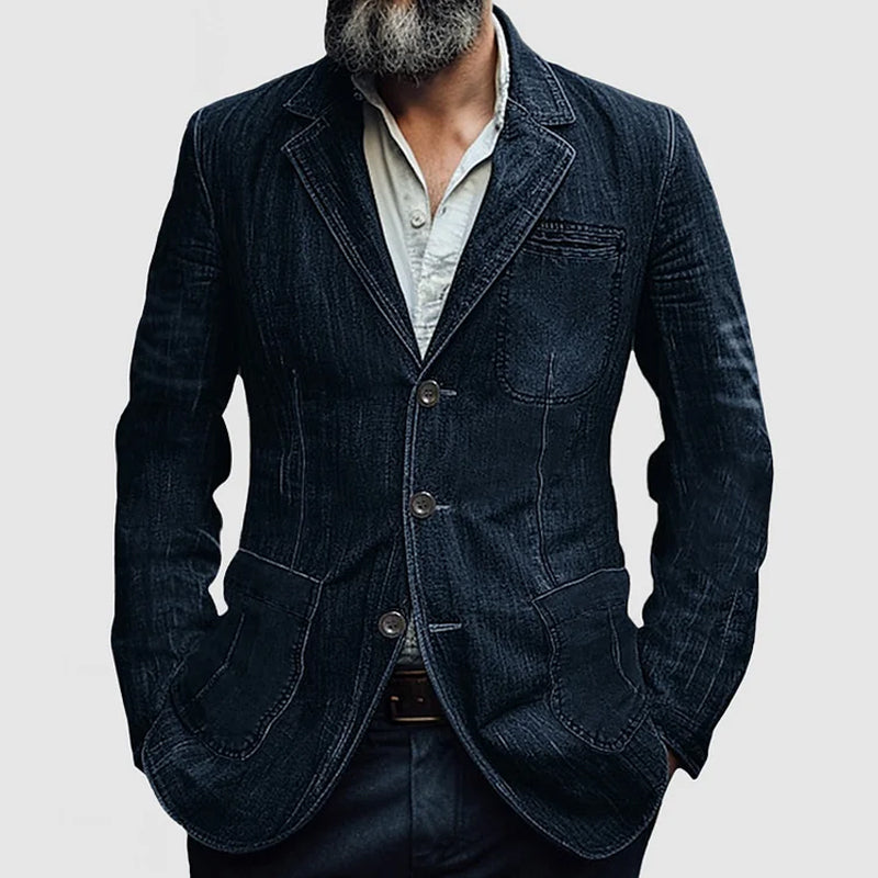 Men's refined casual blazer, tailored fit & practical pockets. Perfect for smart casual, modern style outerwear.
