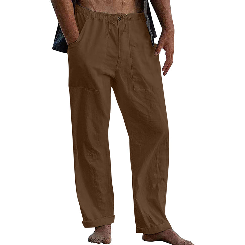 Comfortable men's lounge wear trousers, relaxed fit with drawstring for ultimate casual style.