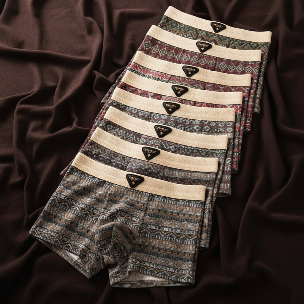 Antibacterial men's organic cotton boxer briefs. Soft, breathable & comfortable retro underwear essentials.