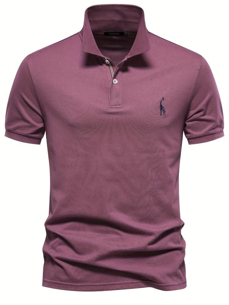 Back view of men's comfort fit short sleeve polo, perfect for golf and everyday casual wear.
