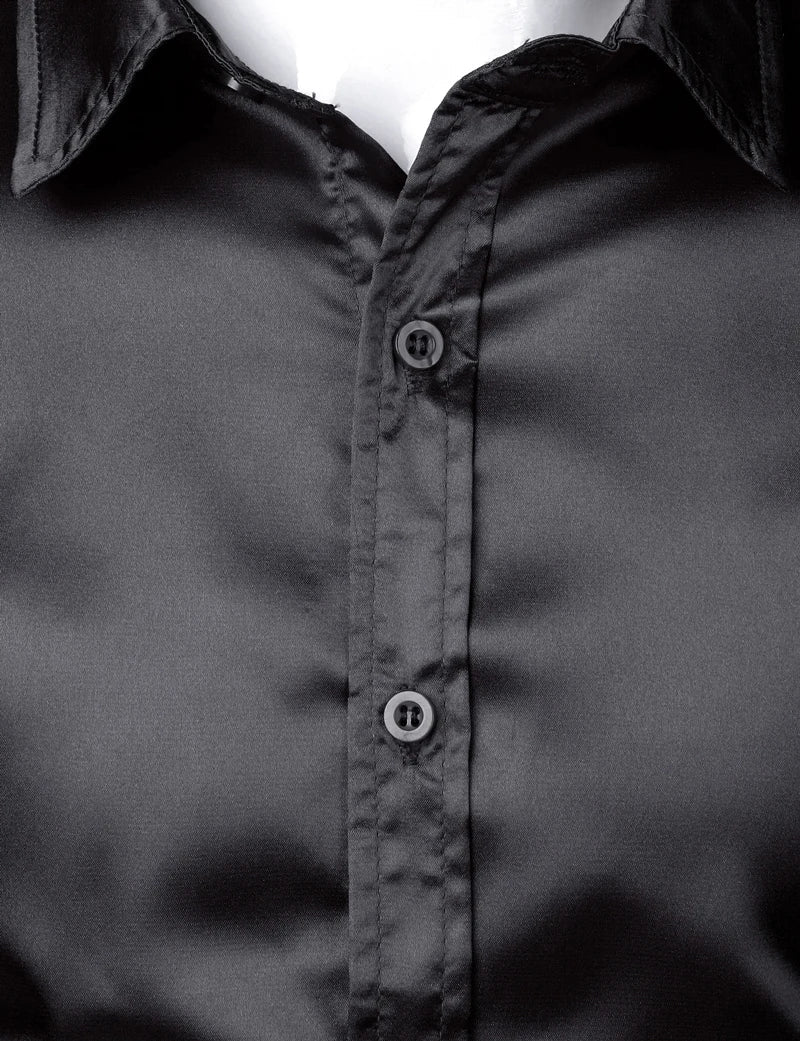 Stylish men's slim fit shirt, a comfortable long-sleeve button-down for elegant men's fashion & business wear.
