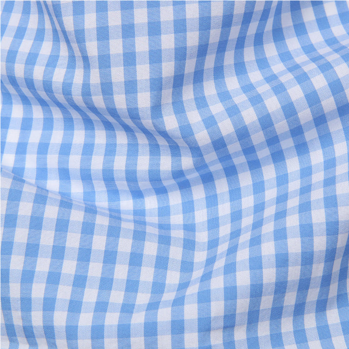 Smart casual men's slim fit checkered shirt, long sleeve, easily dressed up or down for modern style.