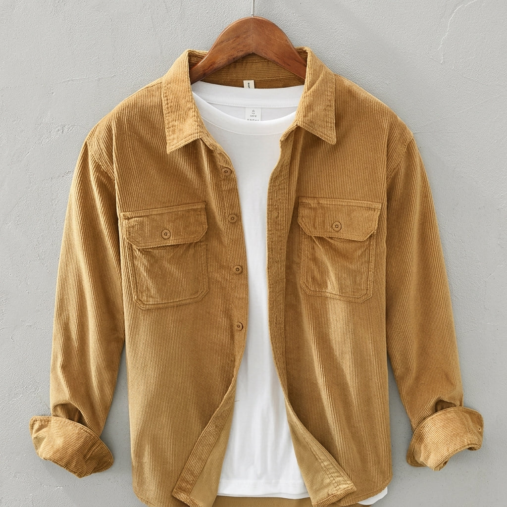Comfort wear men's long sleeve overshirt, a stylish piece for smart casual outfits and everyday fashion.
