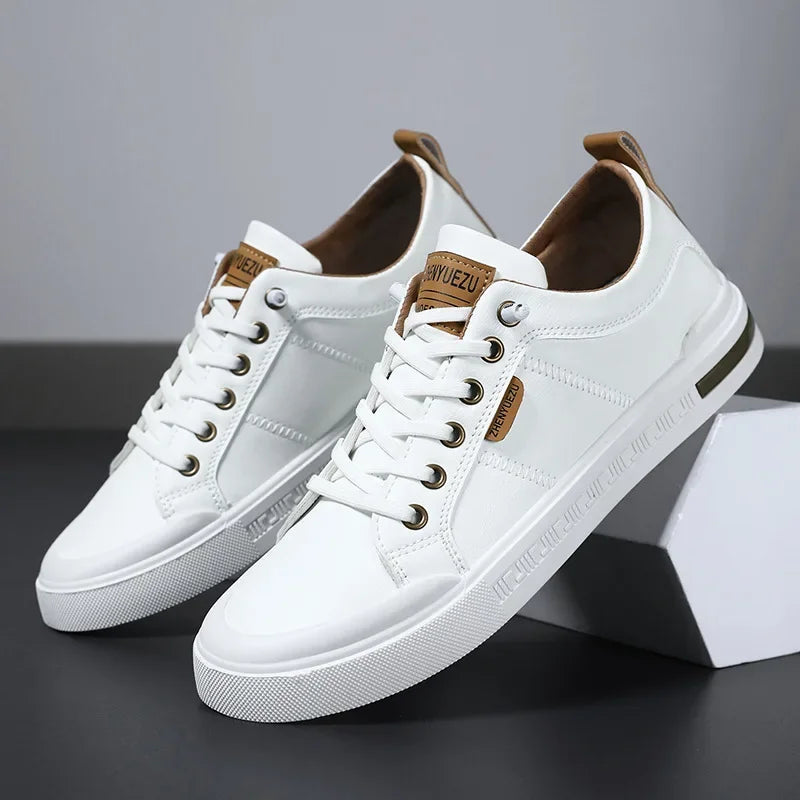 Men's stylish two-tone low-top sneakers for casual comfort & urban everyday wear.