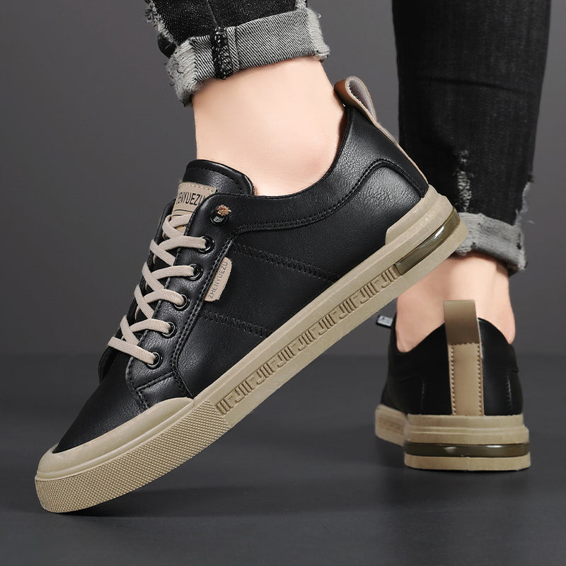Men's stylish two-tone low-top sneakers for casual comfort, urban fashion, & everyday wear.