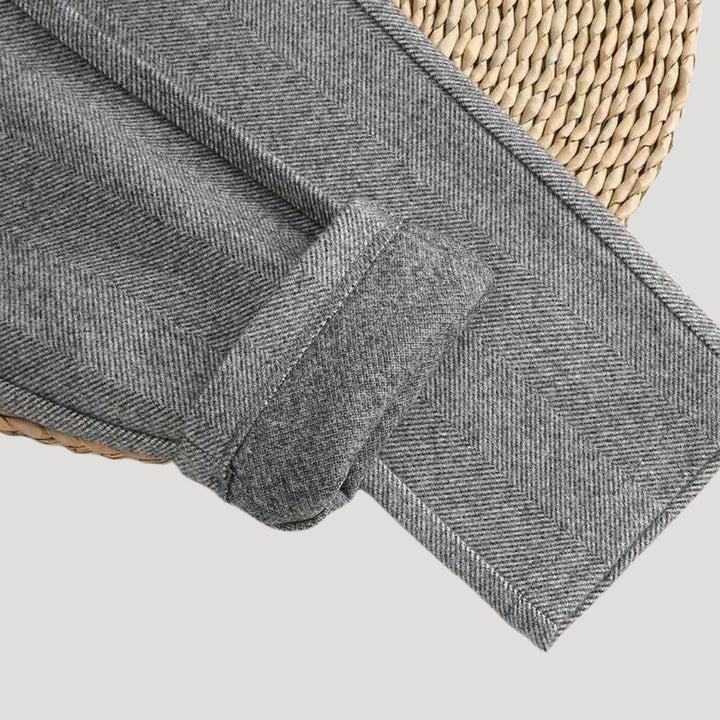 Back view of men's tailored ankle pants, highlighting pocket design and comfortable fit