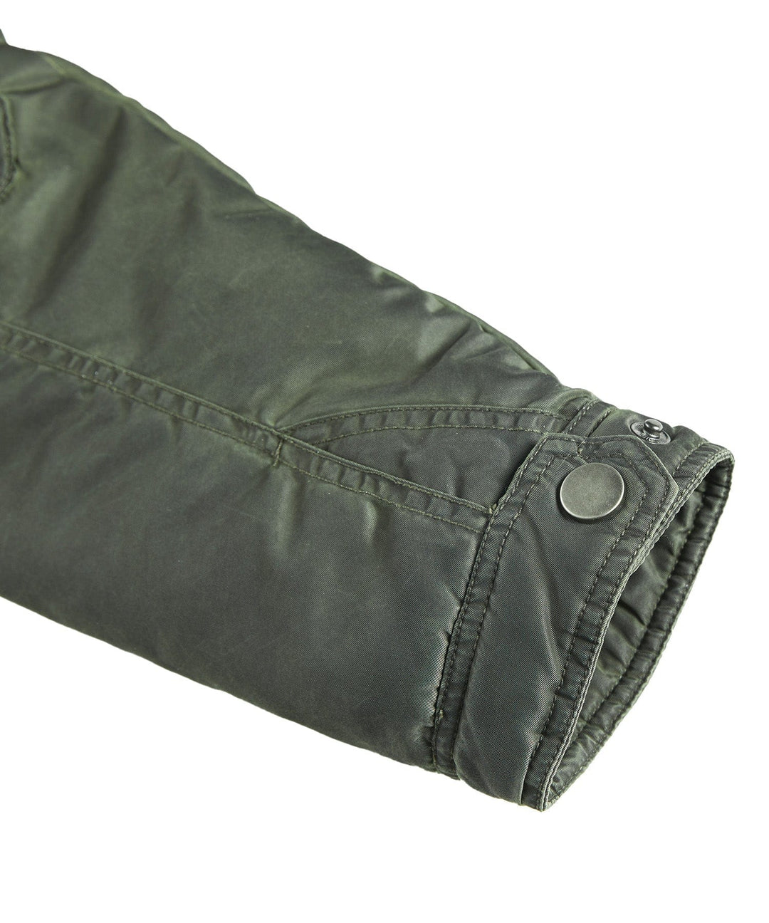 Pockets of the men's urban jacket, showcasing the practical and stylish military design.
