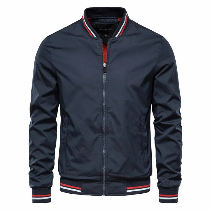 Classic men's bomber jacket, lightweight and versatile. Ideal for casual everyday wear & trendy layering.