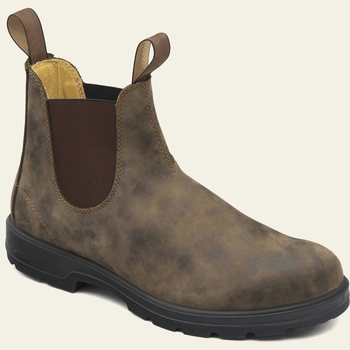 Stylish men's ankle Chelsea boots, easy slip-on design for comfort and sophisticated everyday wear.