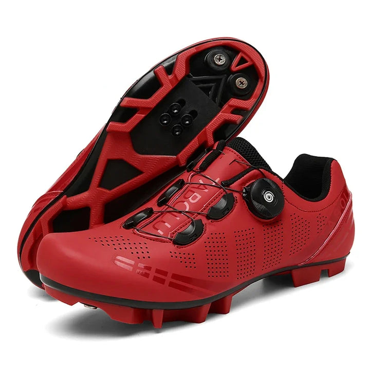 Modern men's SPD cycling shoes, delivering durable performance for road, trail & indoor cycling.