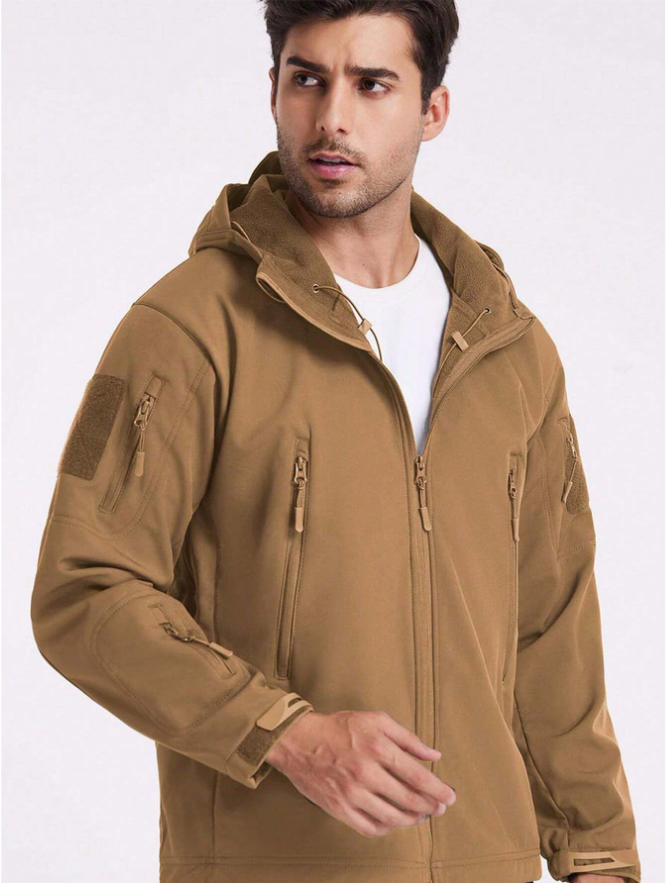 Premium men's windproof & waterproof outdoor jacket and tactical pants for active men.