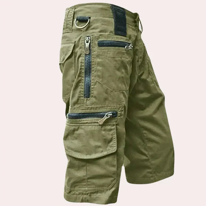 Luca men's cargo shorts for summer comfort & outdoor style. A versatile, functional choice for casual wear.