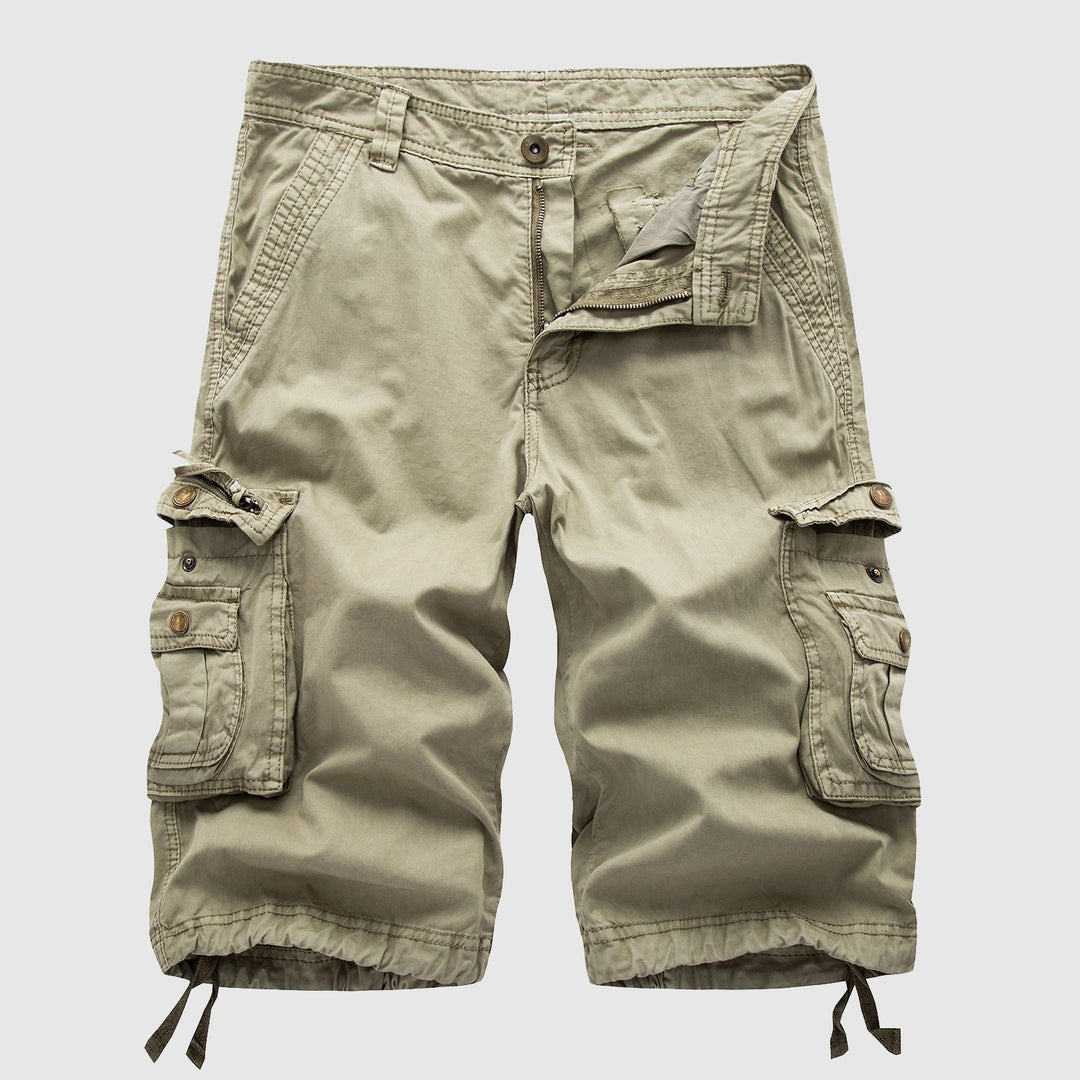 Men's Cotton Cargo Shorts - Multi - pocket, Outdoor Explorer - Lexians