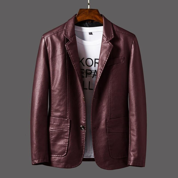 Stylish man wearing tailored blazer jacket, perfect for formal wear or business events.