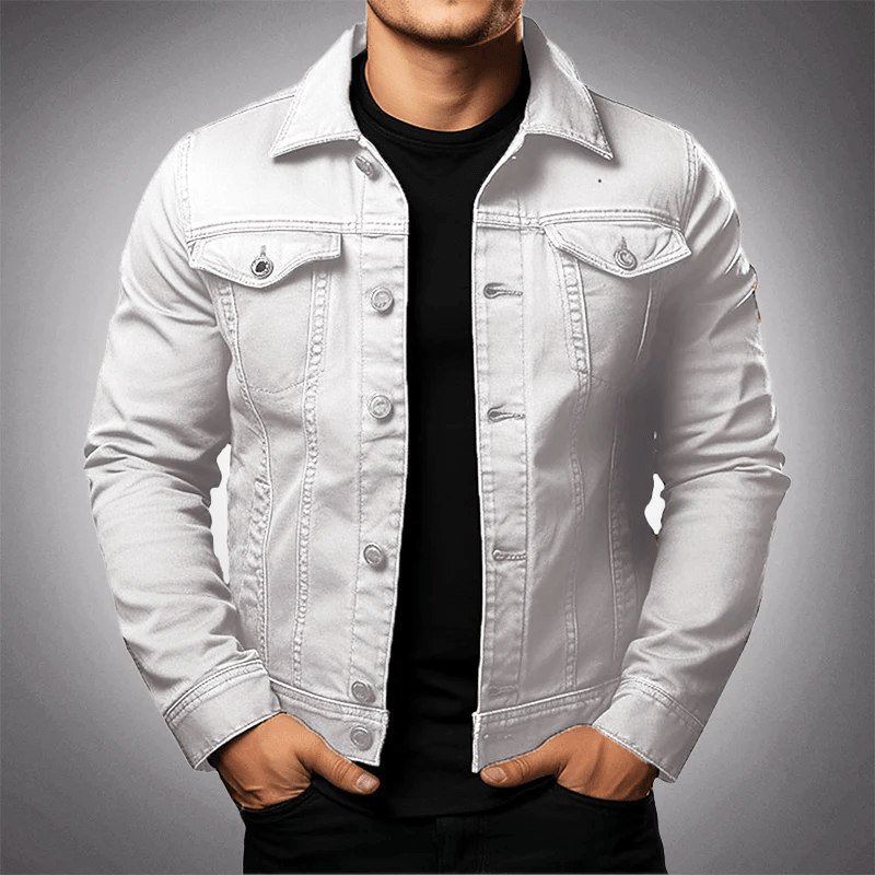 Men's Premium Denim Jacket with Multi Pockets - Lexians