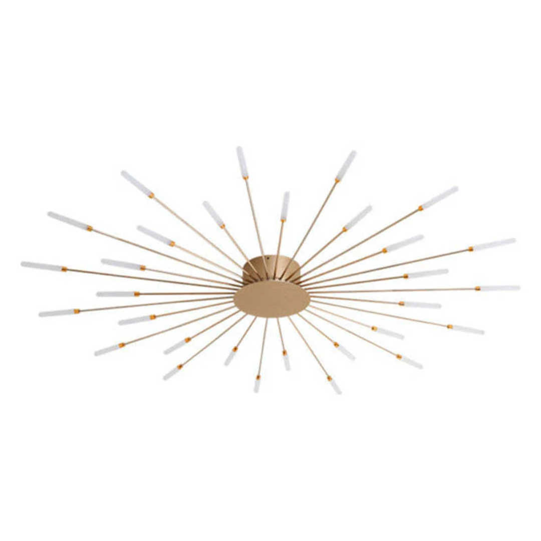 Bright black LED ceiling light, enhancing modern hotel or home decor.