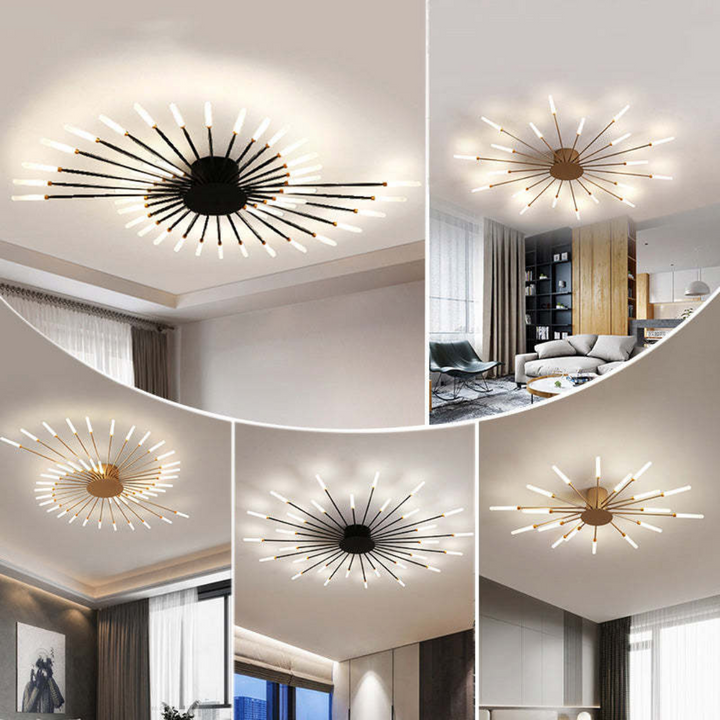 Large modern LED ceiling light for living room, bright & energy-efficient.