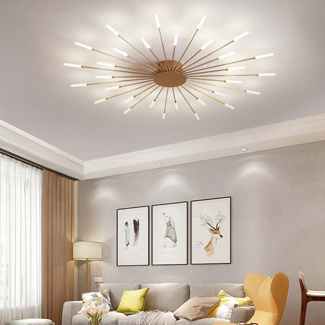 Contemporary LED bedroom light, providing dimmable & bright illumination.
