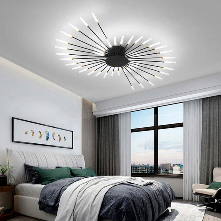 Bright LED indoor lighting for large spaces, living room or dining area.