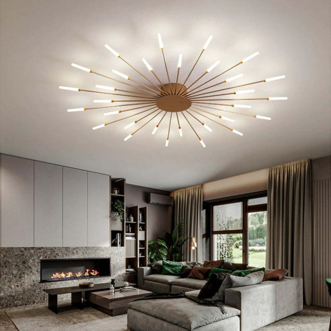 Energy-efficient LED ceiling light for contemporary home decor.