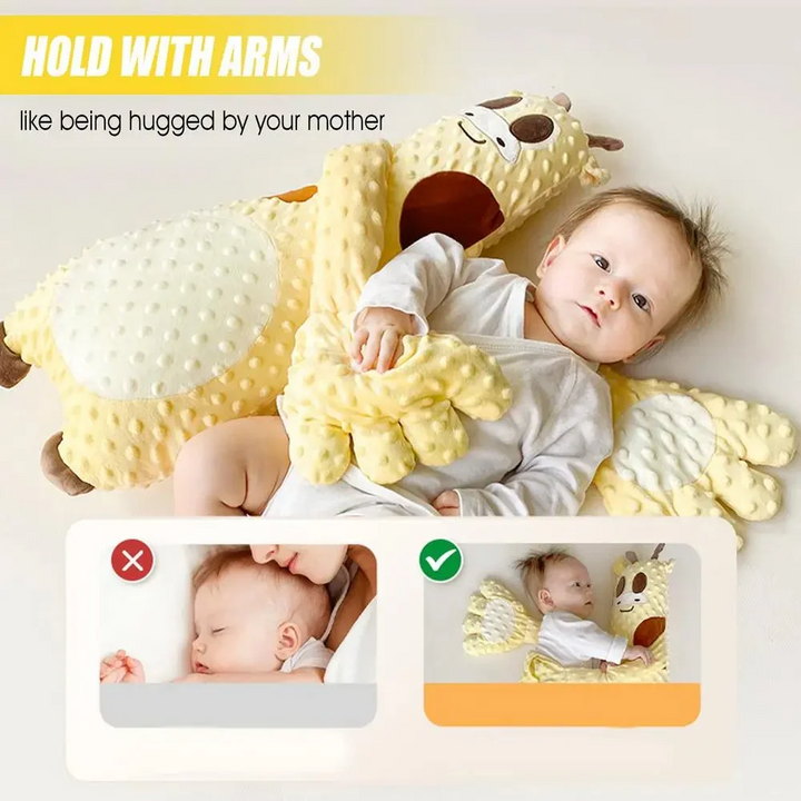 Parent using remote control for the adjustable motorized baby sleep aid, ensuring easy sleep comfort.