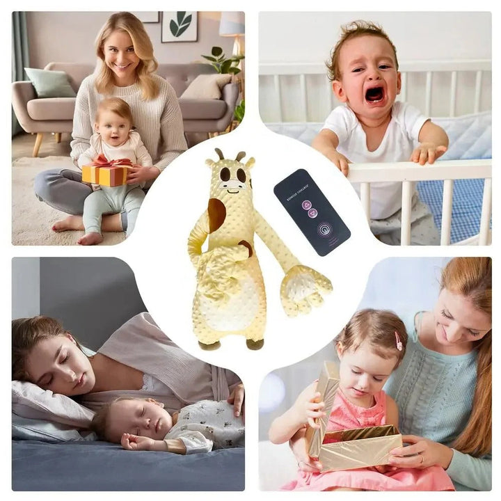 Compact baby sleep aid with adjustable tapping, perfect for travel & providing consistent sleep comfort.