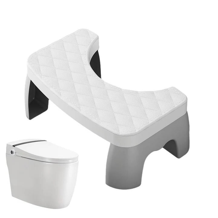 Durable PP non-slip squat stool for toilets, enhancing comfort and promoting a natural squatting posture.