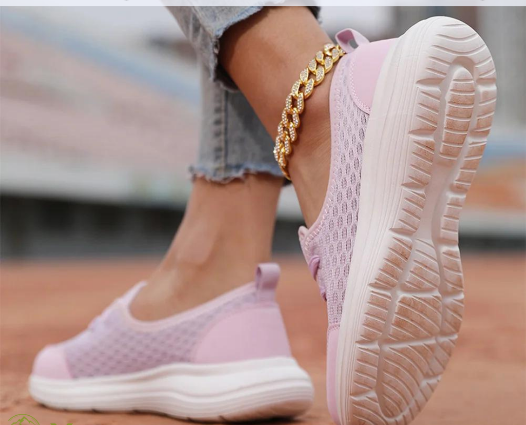 Stylish women's orthopedic shoes designed for foot support, pain relief, and a secure, non-slip grip.