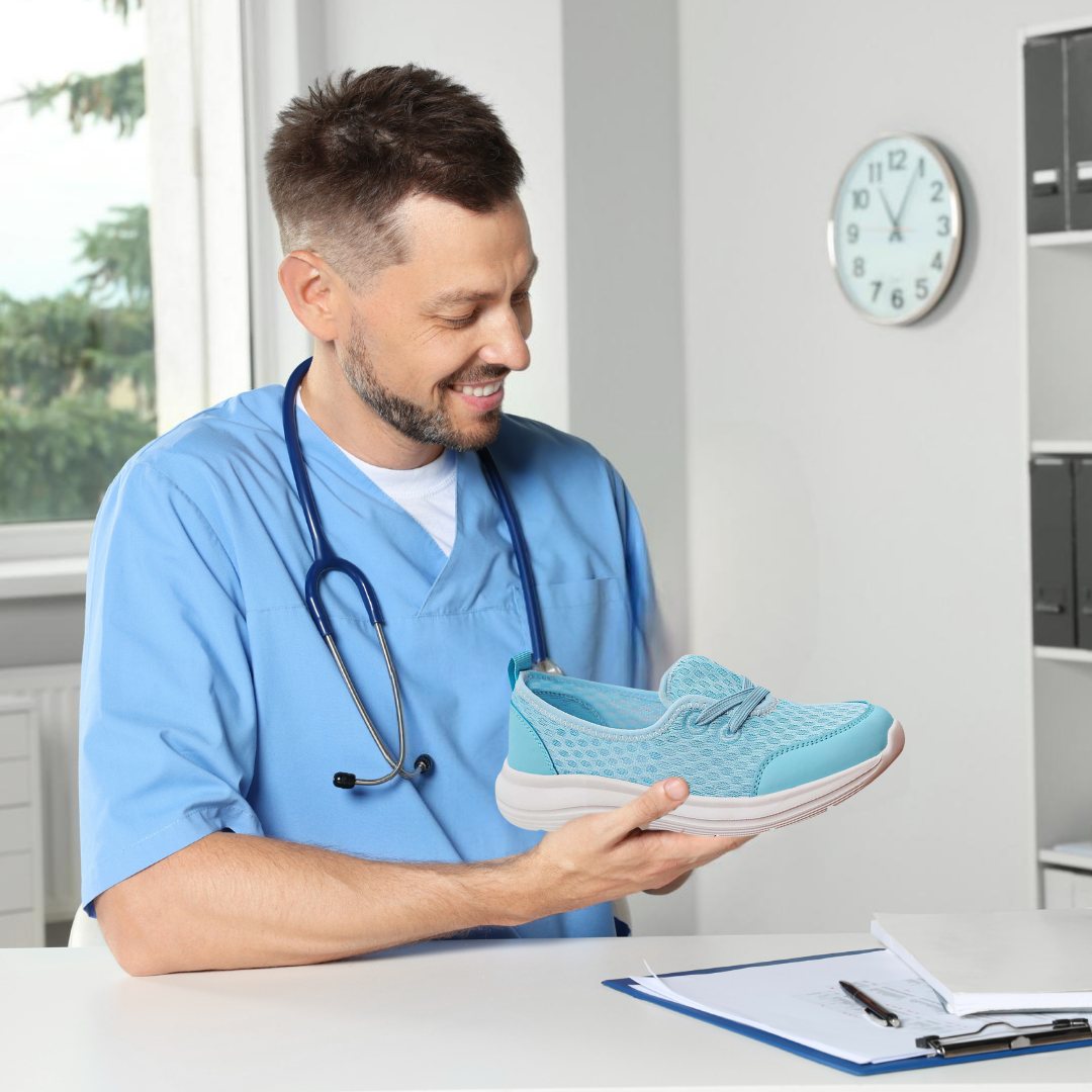 Lightweight women's orthopedic shoes for all-day comfort, featuring a non-slip sole and effective pain relief.