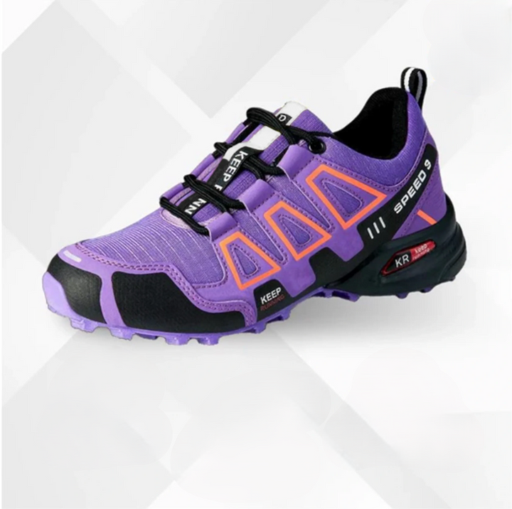 Trekking shoes with stable grip & orthopedic support for rugged terrain. Ideal for active hiking.
